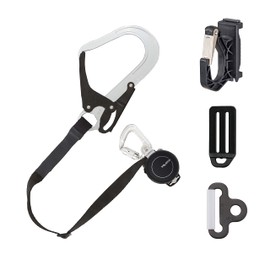 Tajima New Standard Safety Belt with Easily Detachable Auxiliary Rope for Non-Use Times, Super Compact Lightweight Reel with Constant Rewind, Does Not Take Up Space Around the Waist, Detachable Space