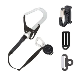 Tajima New Standard Safety Belt with Easily Detachable Auxiliary Rope for Non-Use Times, Super Compact Lightweight Reel with Constant Rewind, Does Not Take Up Space Around the Waist, Detachable Space