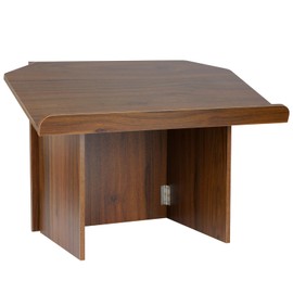 Nisorpa Foldable Tabletop Lectern, Podium Stand with Bookstop Portable Folding Tabletop Desk Teacher Speaker Lecture Classroom Presentation Stand, Laptop Computer Book Holder