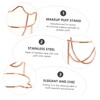 BIUDECO 3sets Cat Ear Makeup Sponge Holder Rack Sturdy Stainless