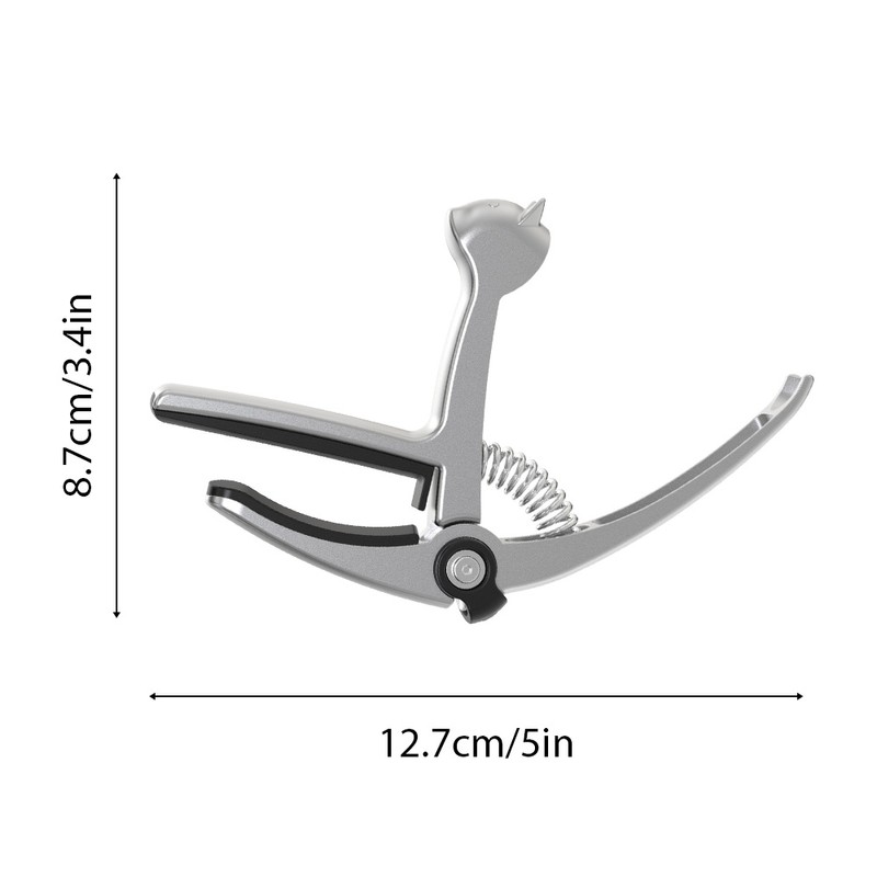 5-in-1 Guitar Capo Acoustic Guitar Capo String Cutter/Pick Holder/Pin Puller