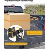 2PCS Dual-Pivot Retractable Truck Bed Ratchet Straps Compatible with Chevy