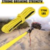 Winch Cable, Synthetic Winch Rope, Vehicle Winch Accessories, 7700 lbs,