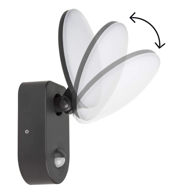 Maclean Energy MCE367 LED Wall Lamp with PIR Sensor -