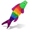 Madrona Brands Rainbow Fish Windsock | Durable Outdoor Hanging Decoration