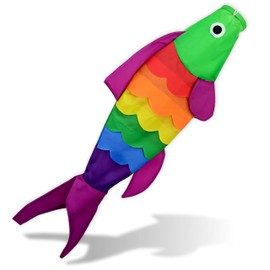 Madrona Brands Rainbow Fish Windsock | Durable Outdoor Hanging Decoration | Yard, Garden, Boat, Patio | 40-Inch.