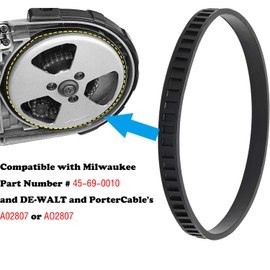 2 PCS 45-69-0010 for Milwaukee Pulley Tires Replacement Portaband Saw Belts for Milwaukee Band Saws Deep Cutting Blade 6225 6230 6232-6 AO2807 6238N 6238-20 2729-20