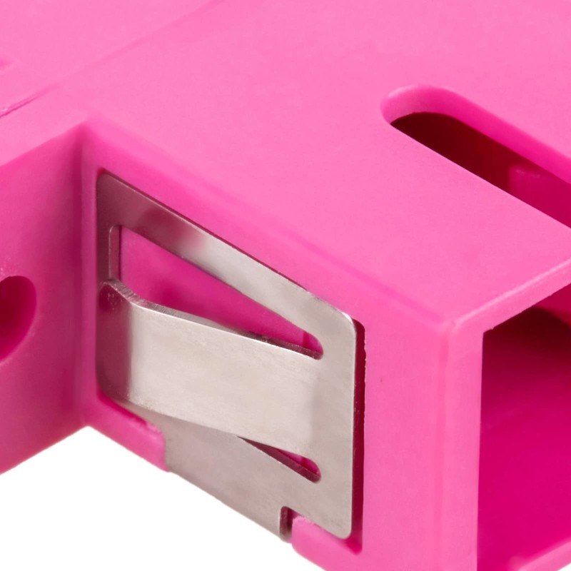 CableMarkt - SC-auf-SC-Rosa-Multimode-OM4-Simplex-Glasfaseradapter