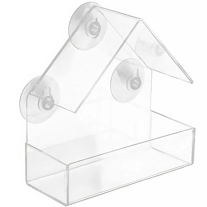 Ram® Window Bird Feeder Bird House Acrylic Window Bird Feeder