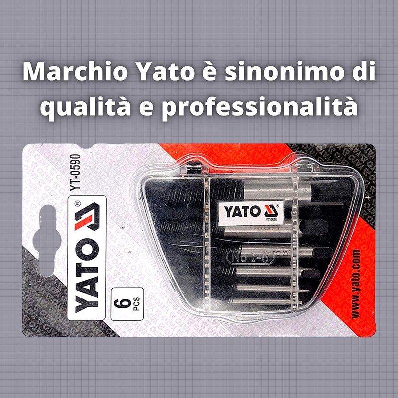 Yato Screw Extractor 6 Piece Set