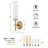 Gold Bathroom Wall Sconces Set of 2, Modern Sconces Wall