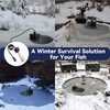 Saillong Pond Heater, Floating Deicer Heater for Outdoor Ponds, Koi