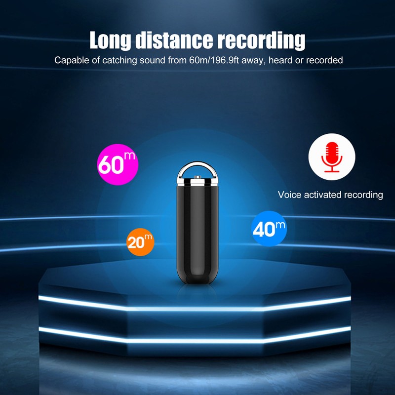 Voice Activated Recorder Stylish Multifunction Intelligent HD Noise Reduction Digital