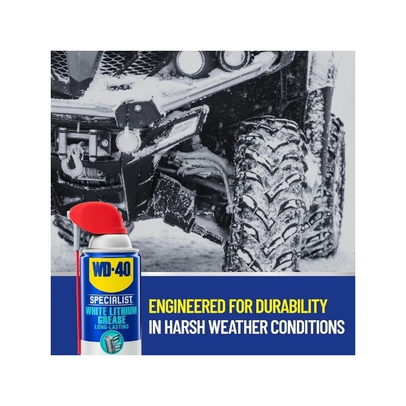 WD-40 WD 40 White Lithium Grease Spray Long Lasting Lubrication