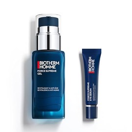 Biotherm Homme Force Supreme Gel, revitalisierendes Gesichtsgel f√ºr M√§nner mit Anti Aging Effekt, 50 ml + Biotherm Homme Force Supreme Eye Serum, Anti-Aging Augencreme f√ºr M√§nner, 15 ml