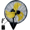 24 Inch Wall Mount Fan, Heavy Duty Oscillating Wall-Mounted Fan