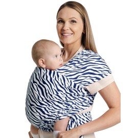 S.Leovay Baby Wraps Carrier,Trendy Zebra Striped, Stretchy Ergonomic Hands-Free Design Baby Wearing Wrap for Newborn to Toddler 7-35 lbs, Soft and Comfortable Infant Wraps