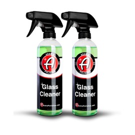 Adam’s Glass Cleaner 2-Pack - Car Window Cleaner | Car Wash All-Natural Streak Free Formula for Car Cleaning | Safe On Tinted & Non-Tinted Glass | Won’t Strip Car Wax or Paint Protection