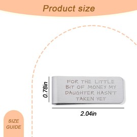 Money Clip for Dad Gifts from Daughter Funny Fathers Day Present for Men Dad Birthday Gift for Dad Father Gifts for Daddy Father Dad Retirement Gift for Fathers Dad Birthday Gifts from Daughter