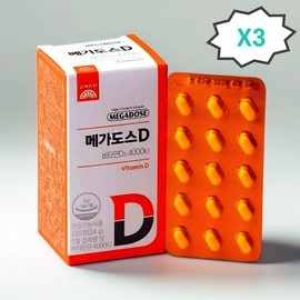 Goryeo Eundan Koryo Eundan Vitamin D Megadose Vitamin D 120 tablets, 3 units (12 months supply) / 고려은단 비타민D 메가도스비타민D 120정 3개 12개월분