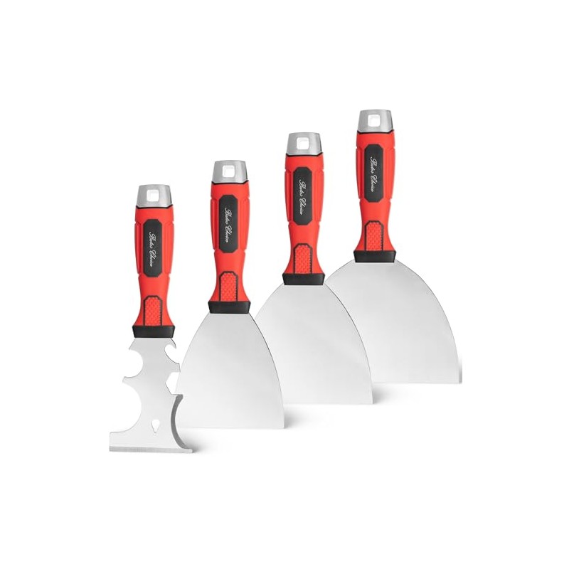 Bates- Putty Knife Set, 4 Pack, Stainless Steel, 4" 5"