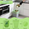 4 Gallon Trash Bags: 120 Count Small Garbage bags, Compost