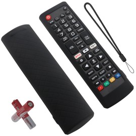HTERETTW Control LG Smart TV Original, con Funda Protectora y Batería, AKB75095307 Control Remoto Universal TV LG, Compatible con Todos los Modelos de Televisores LG