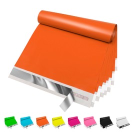 JinRuiKJ Poly Mailers 9x12 Inch 100 Pcs, Strong Adhesive Shipping Bags for Clothing, Durable Thick Mailing Envelopes with Self Seal, Packaging Bags for Small Business - Orange