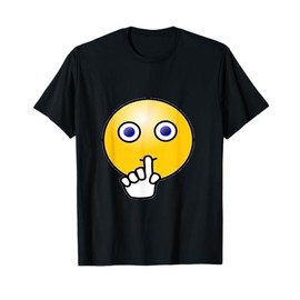 Quiet Sign Smiley Shh T-Shirt