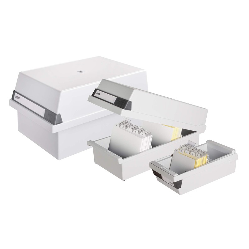 HAN 956-13 Index Card Box A6 Landscape for 1300 Cards