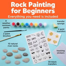 Creativity for Kids Rock Painting Kit - Hide and Seek Rock Kit, Arts and Crafts for Kids, Gifts for Kids (Ages 6+)