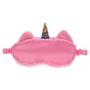 iscream Bedtime Besties Satin-Lined Embroidered Fur Sleep Mask for Girls