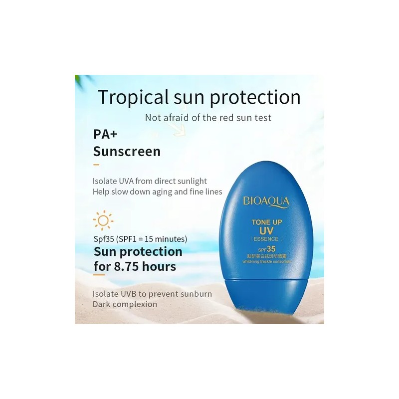 Protector Solar Bloqueador Facial Fps 35 Pa Bioaqua