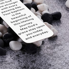 Baptism Bookmarks Gifts for Girl Women 2025 Baptismal Christening Gifts for Boys Catholic Baptism Party Favors First Communion Gifts for Girls Teen Confirmation Baby Dedication Easter Basket Stuffers