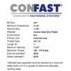 CONFAST 3/4" x 12" Wedge Anchor Zinc Plated (Box of