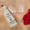 Ximalun Valentines Gifts for Him Her Valentine's Day Wine Bag
