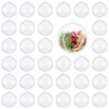 THE TWIDDLERS 48 Transparent Christmas Baubles for Filling, 6 cm,