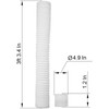 Vent Systems Diameter 125 mm 1 m long PVC flexible