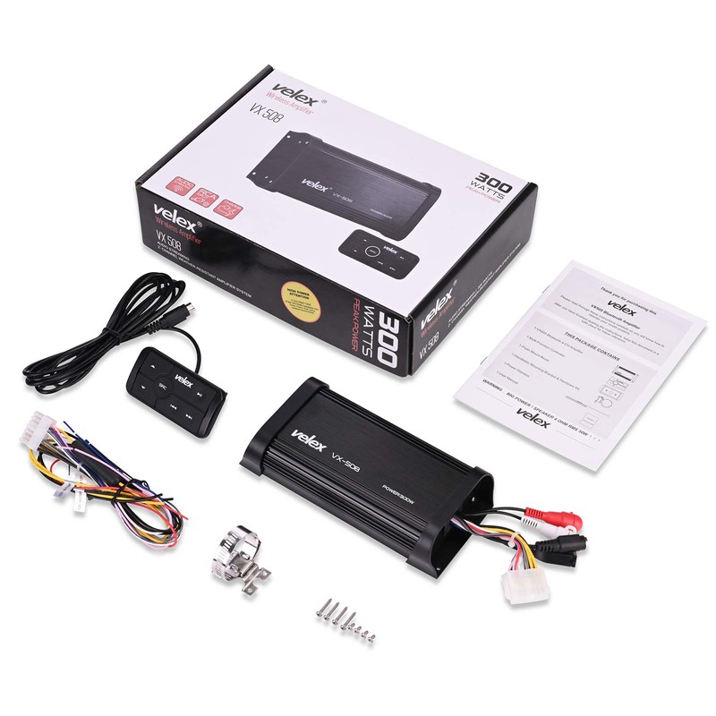 velex Powersport Class D Amp Amplifier 150W x 2 Marine