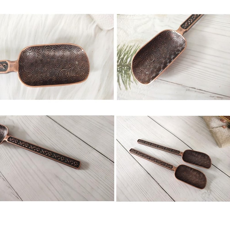 2 Pack Metal Measuring Shovel Spoons for Tea and Coffee,