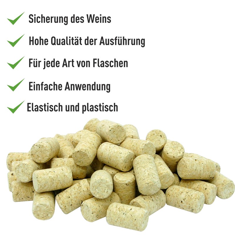 Browin 650210 Bottle, Pressed Cork, Natural, Rolled, 2.4 x 2.4