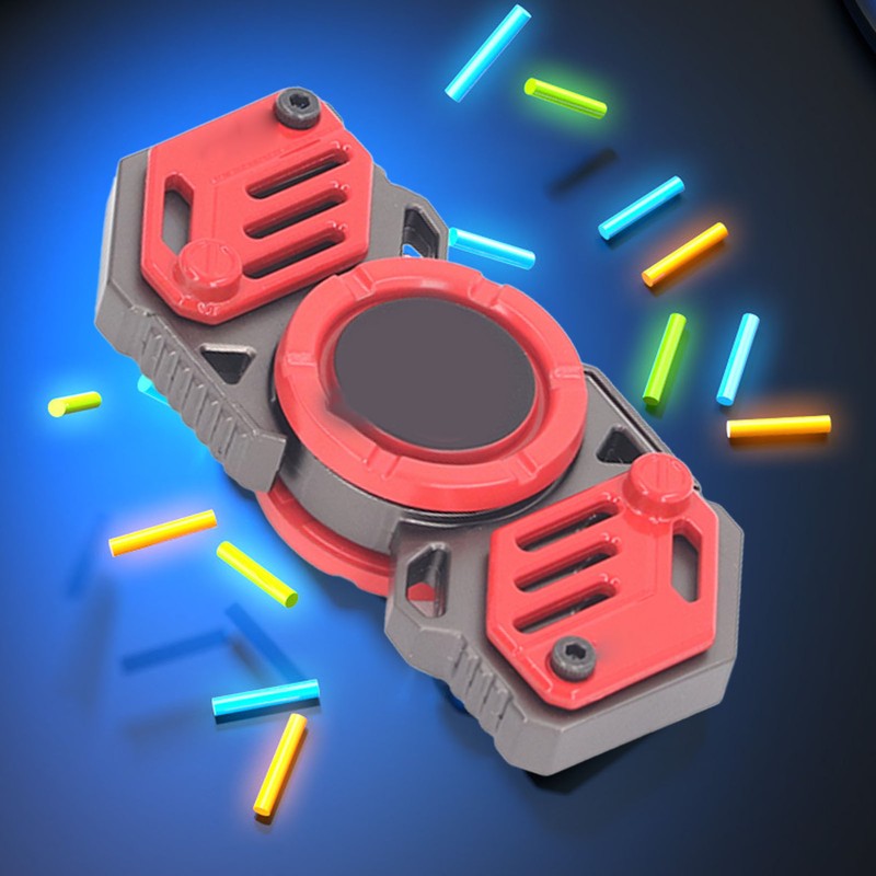 Boys Luminous Fingertip Rotating Toy DIY Dazzling Luminous Hand Rotating