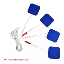 Sensamed Cable Electrodos Parches Pads Cola De Ratón 4 Salidas Tens