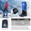 1 Pair Tear-resistant Waterproof High Leg Gaiters Rain Snow Adjustable