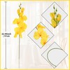 Riyuwal 12PCS Yellow Gladiolus Artificial Flowers 22.44in Silk Flowers Faux