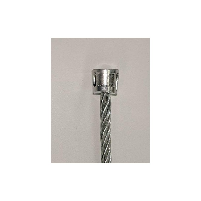 Lexco Cable 316ABS Wire Rope Button Stop 3/16 Aluminum (210