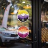 Subtle Lesbian Flag, Weather-Resistant Pride Sticker for Laptop, Water Bottles,