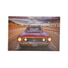 Three Star LED Enhanced Canvas Print Featuring Classic Car on