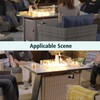 23x7x5.5 Fire Pit Glass Flame Wind Guard,Thick Tempered Glass Rectanglar