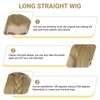 Long Blonde Straight Wig with Elf Ears for Men Costume